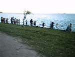 En el lago...