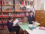 En la sala de lectura