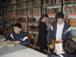 En la sala de lectura