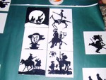 Pintura de azulejos con esmalte sobre El Quijote.